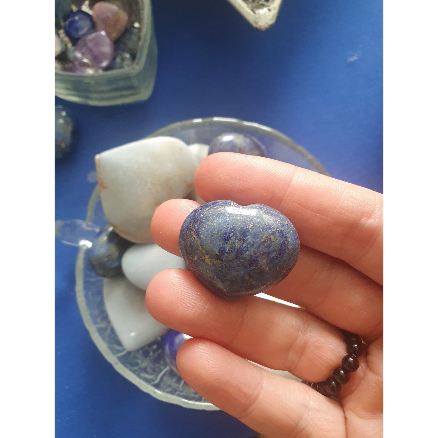 Lapis lazuli hjärtan