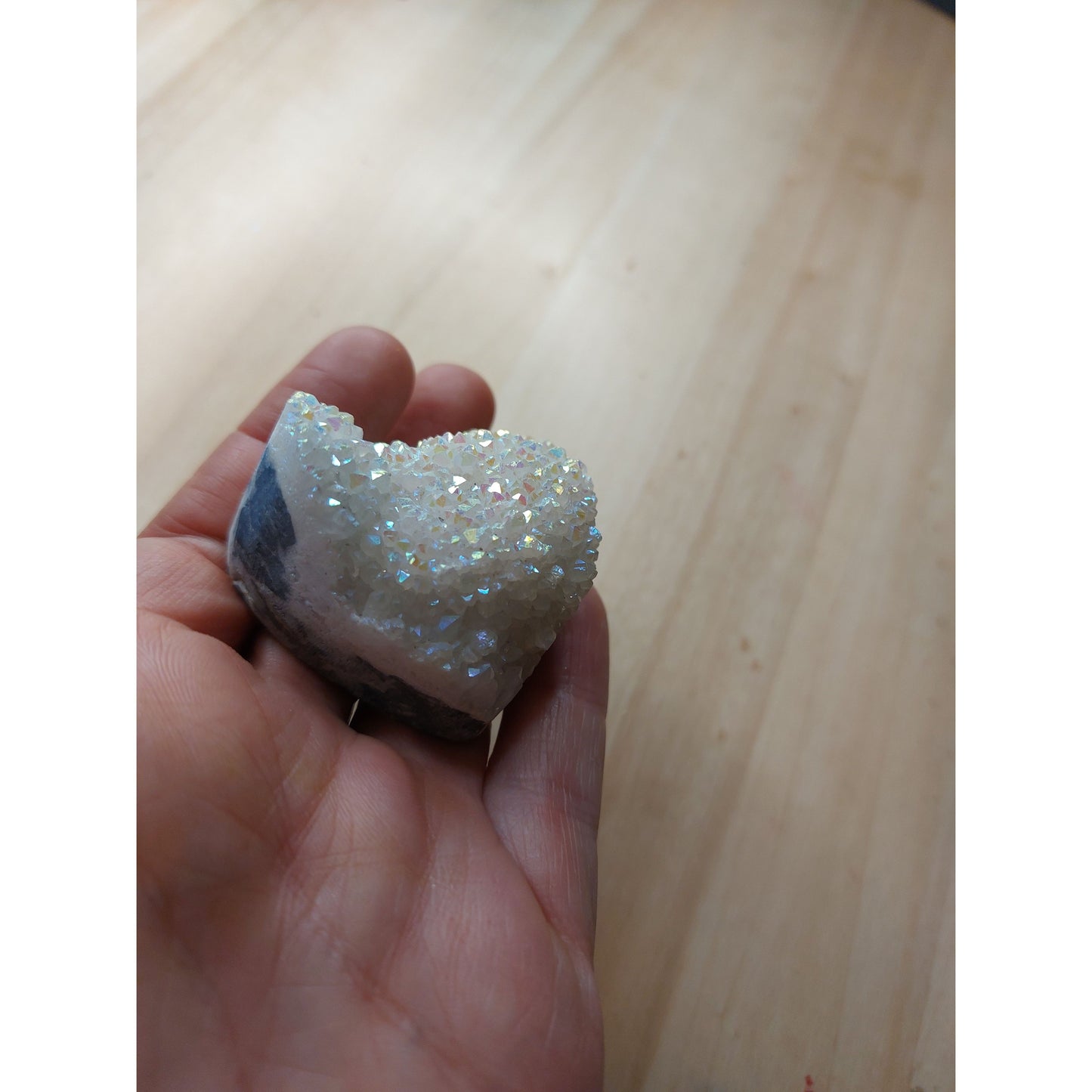 Angel aura bergkristall hjärta, Nyhet!
