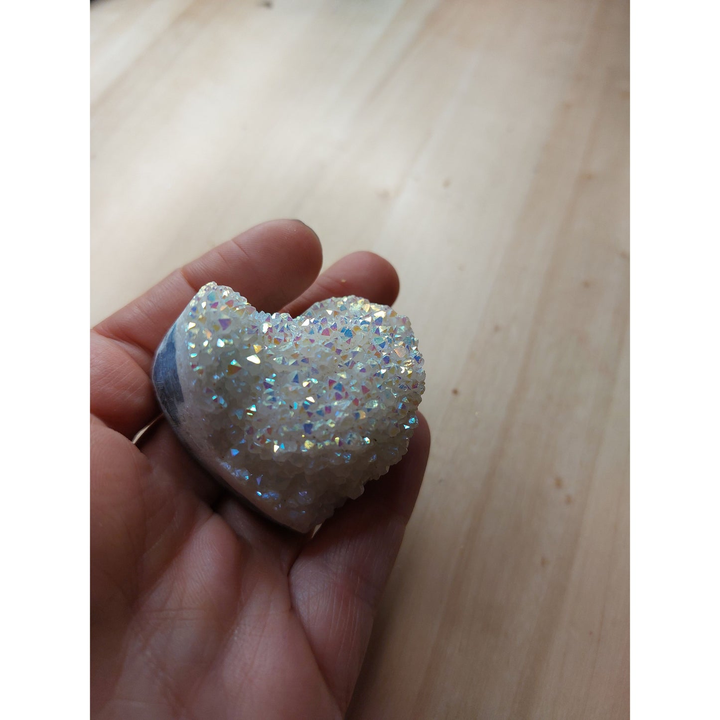 Angel aura bergkristall hjärta, Nyhet!