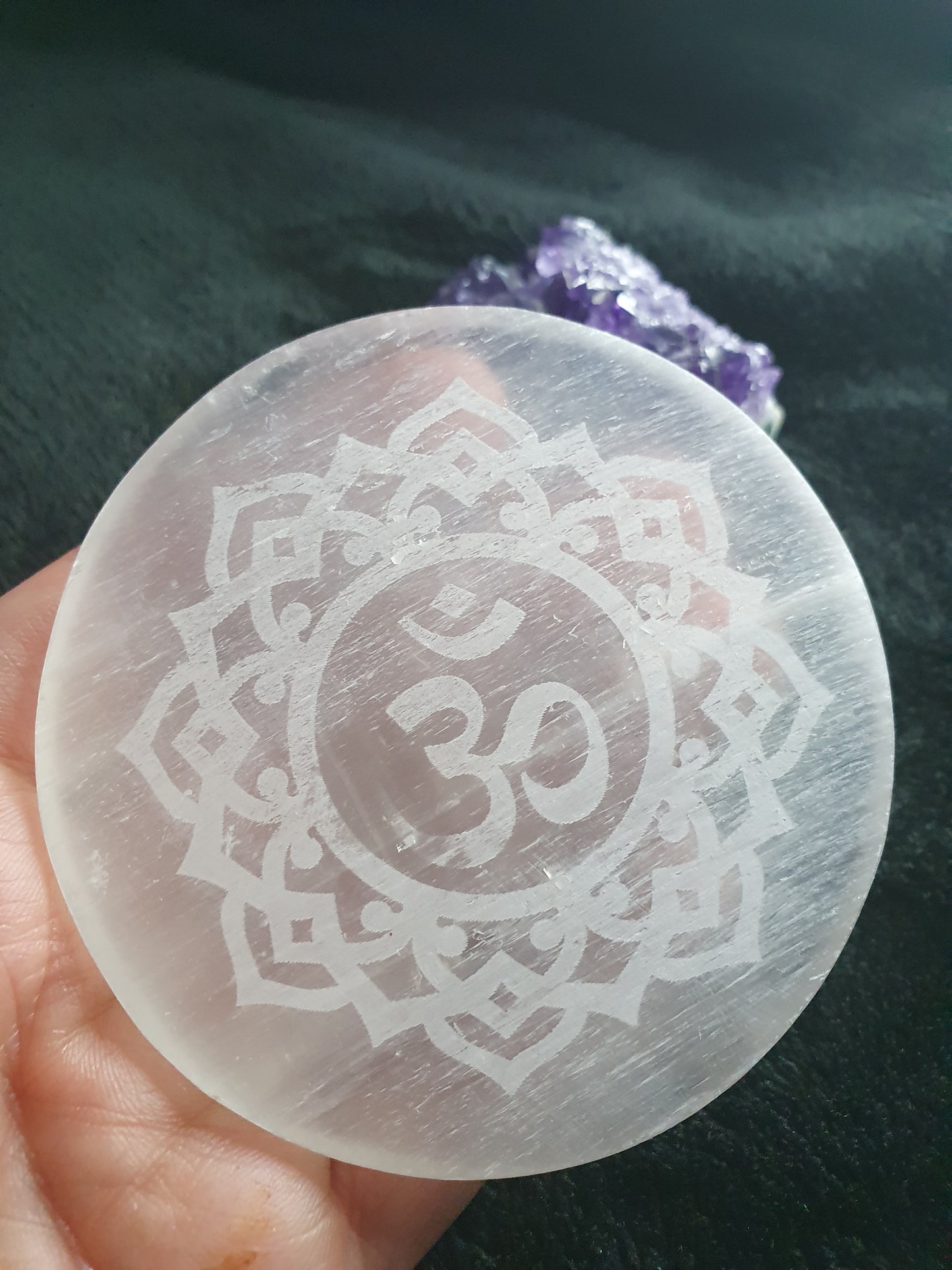 Selenitplatta med gåva Nyhet