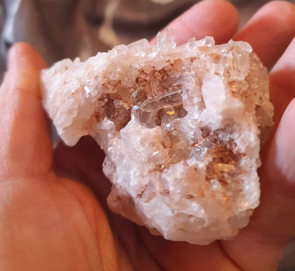 Rosa Himalaya Samadhi bergkristallkluster, Mycket sällsynt Nyhet!