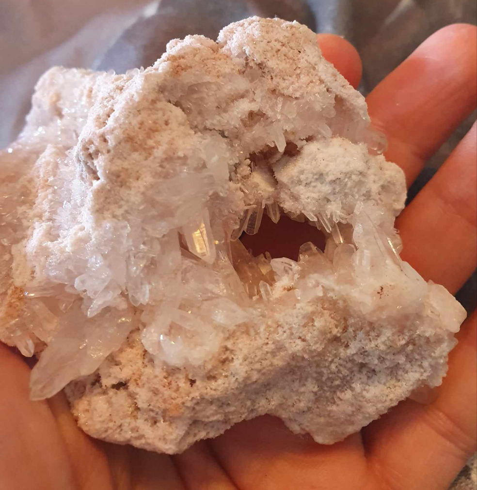 Himalaya rosa bergkristallkluster, sällsynt
