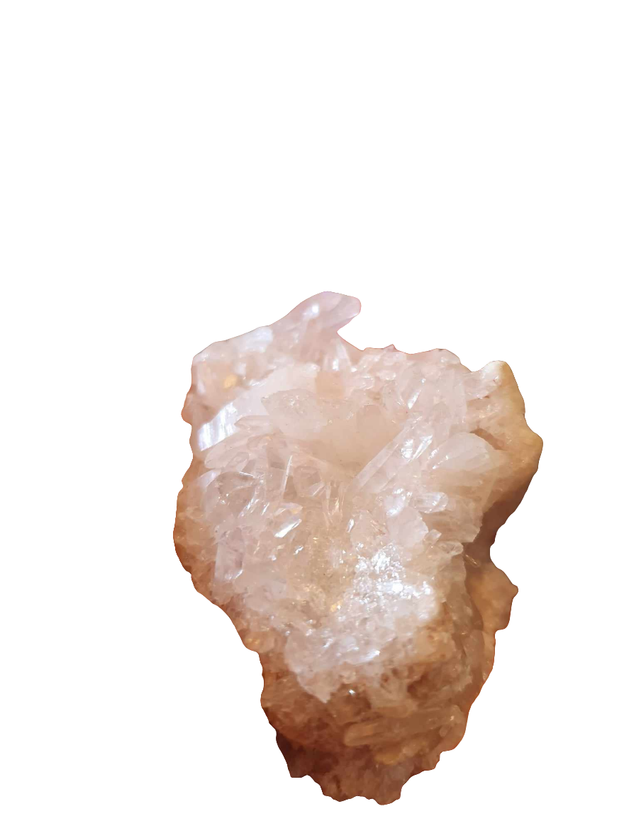 Rosa Himalaya Samadhi bergkristallkluster, Mycket sällsynt Nyhet!