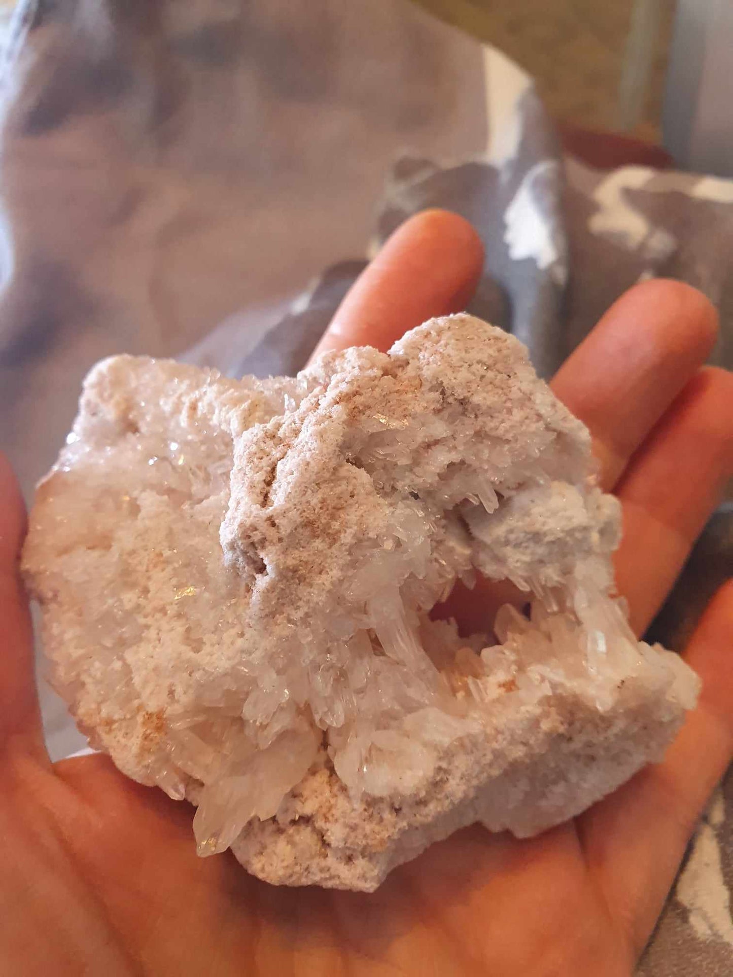 Himalaya rosa bergkristallkluster, sällsynt