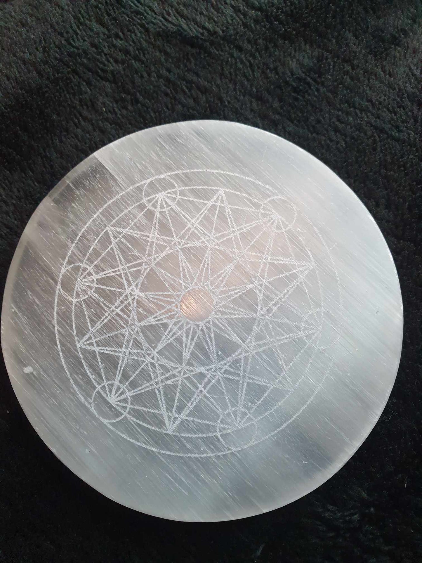 Selenitplatta Fjäril med gåva nyhet