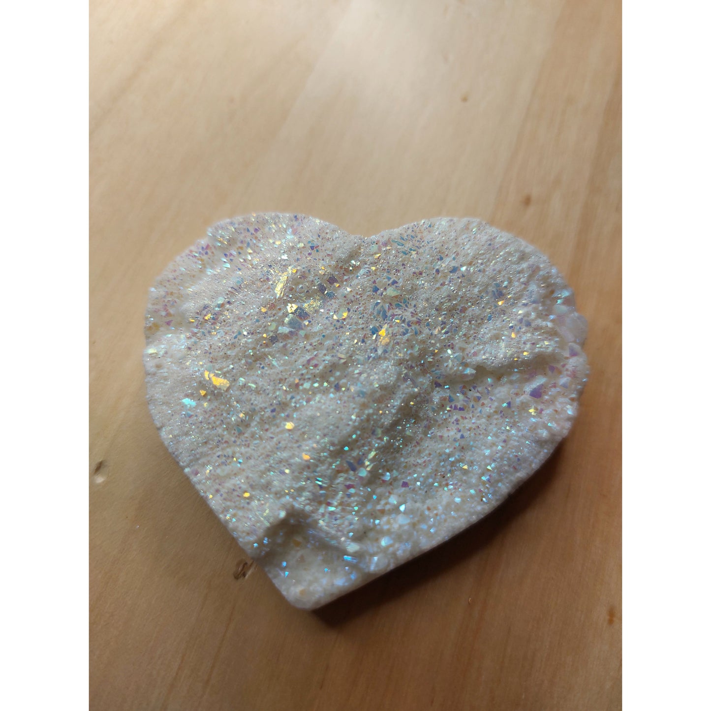 Angel aura bergkristall hjärta, Nyhet!