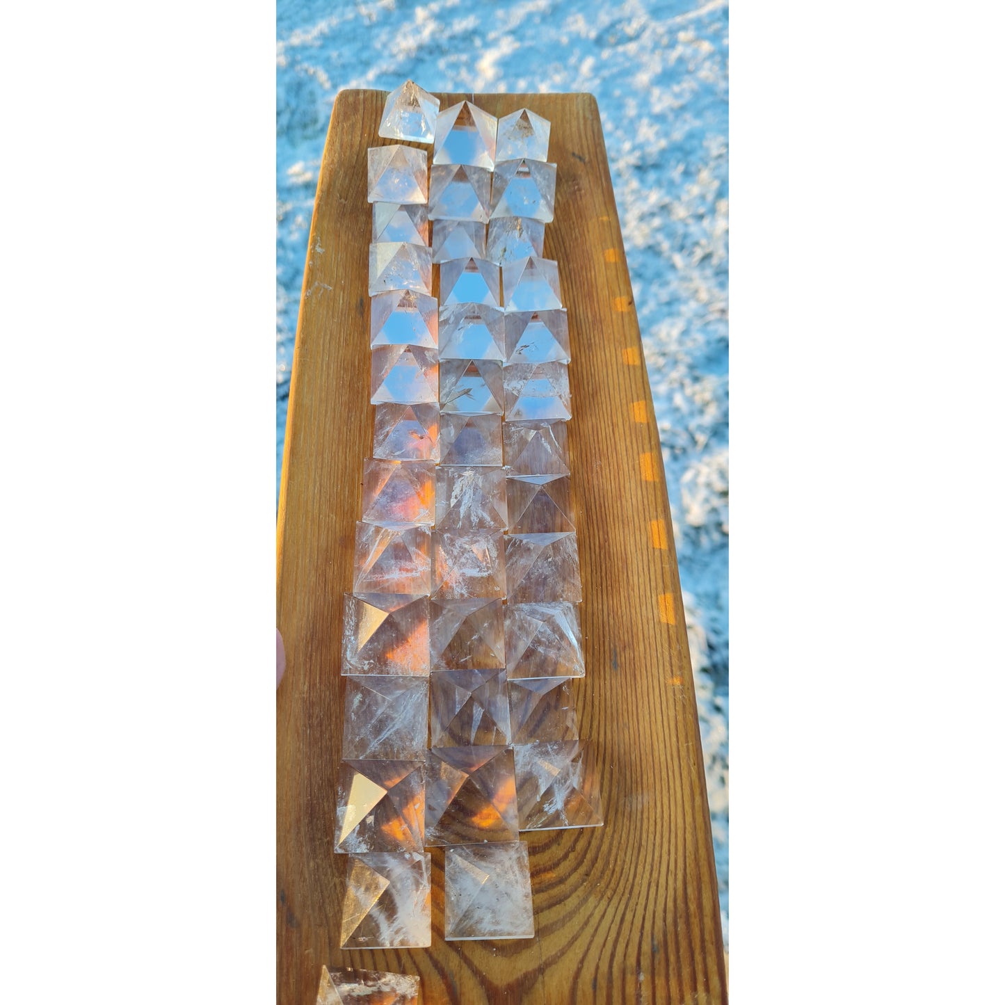 Himalaya bergkristall Pyramider
