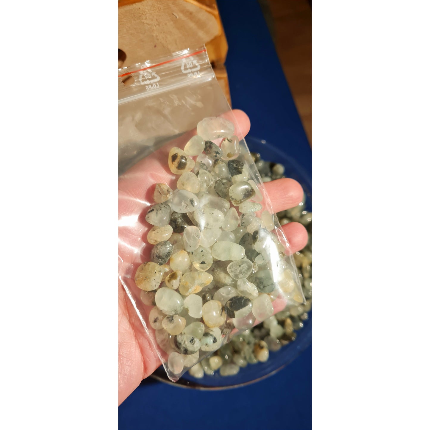 Prehnit minitrumlade 100 gram