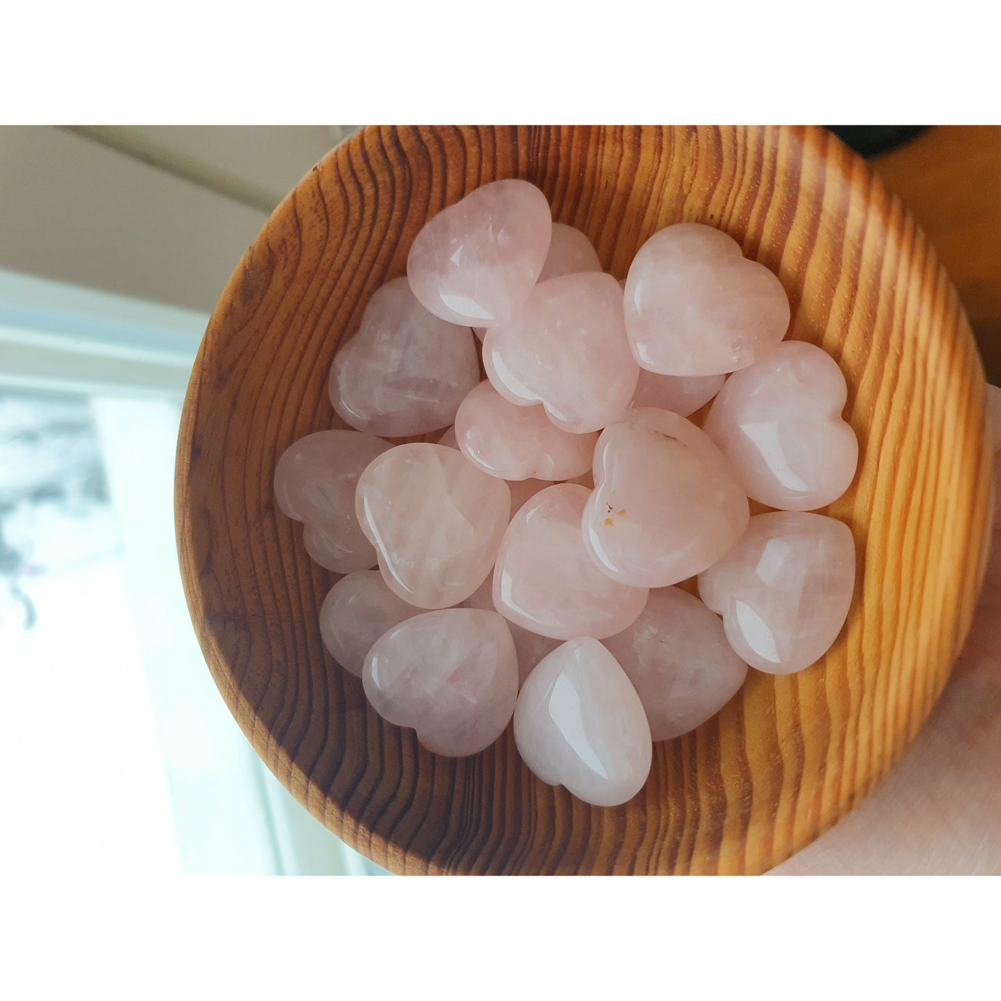 Rosenkvarts hjärtan
