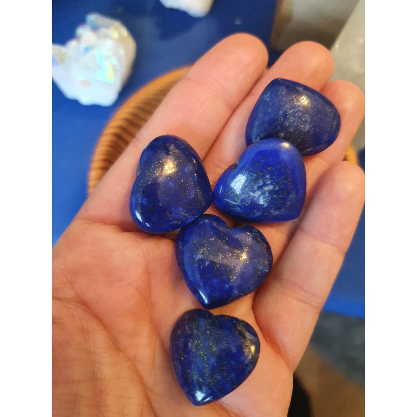 Lapis lazuli hjärtan