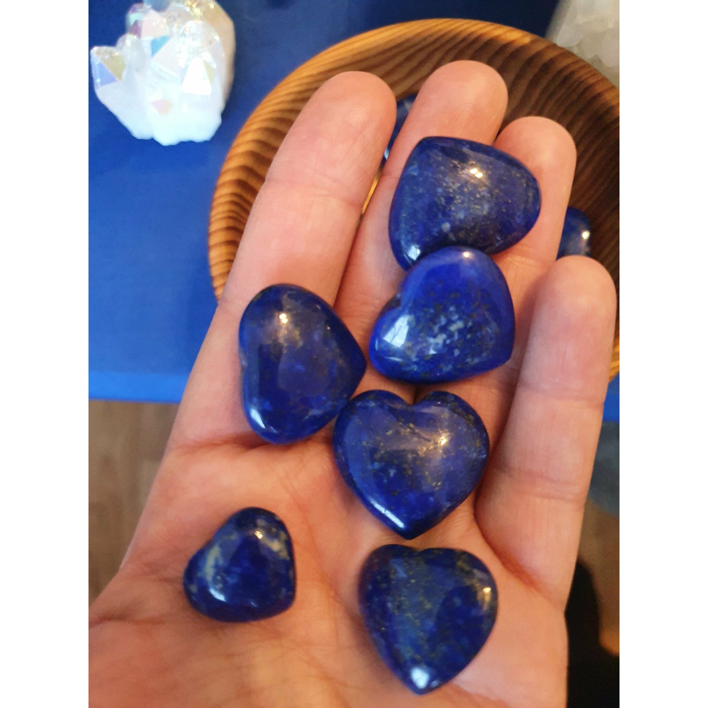 Lapis lazuli hjärtan