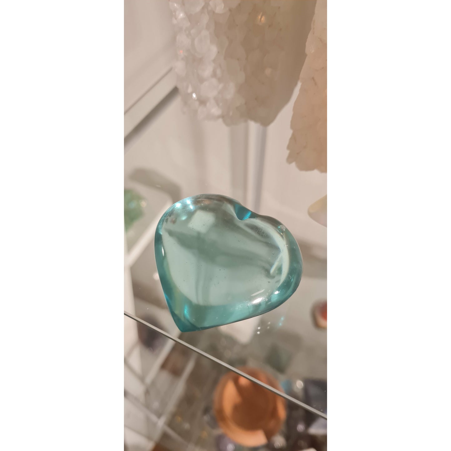 Aqua Obsidian Hjärtan