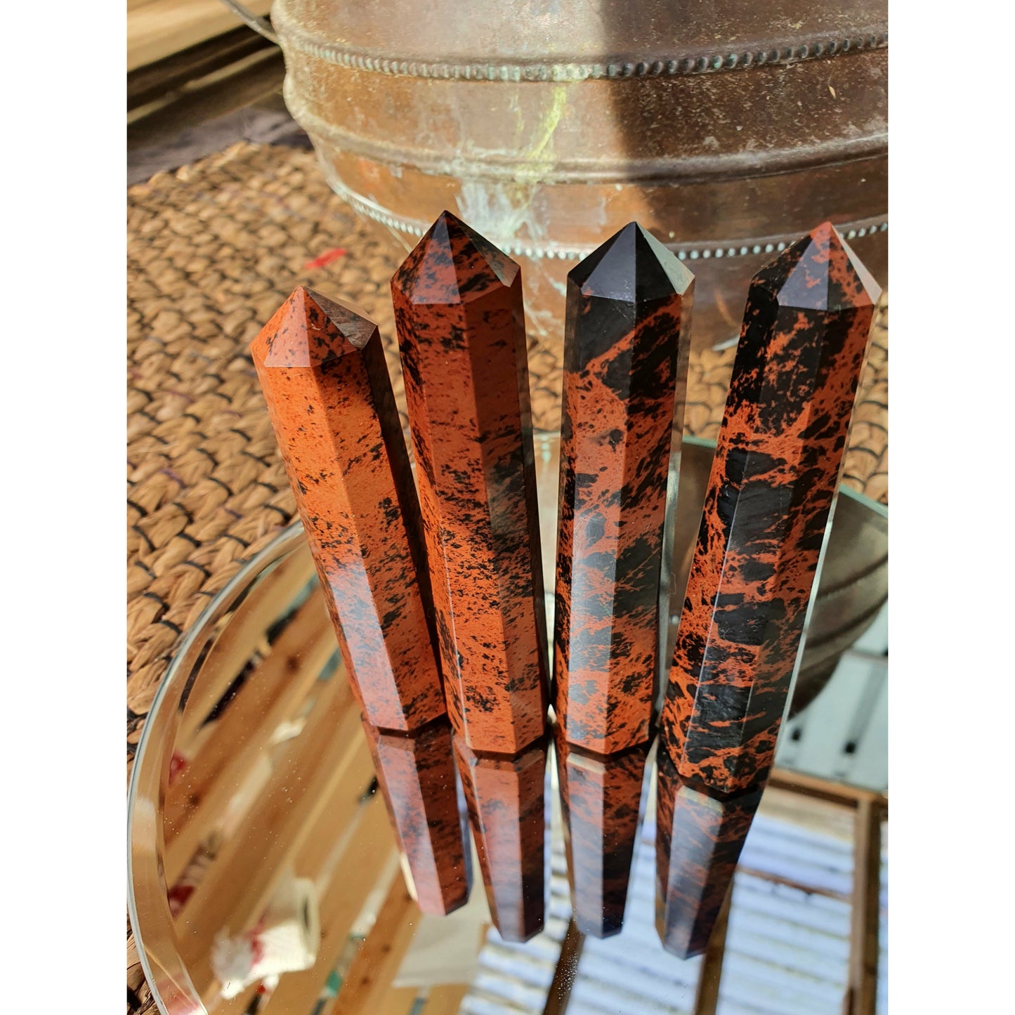 Mahogny obsidian Torn spets