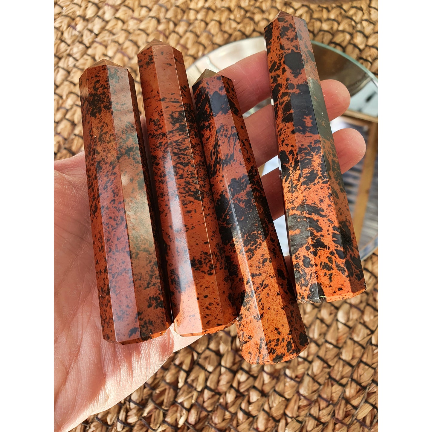 Mahogny obsidian Torn spets