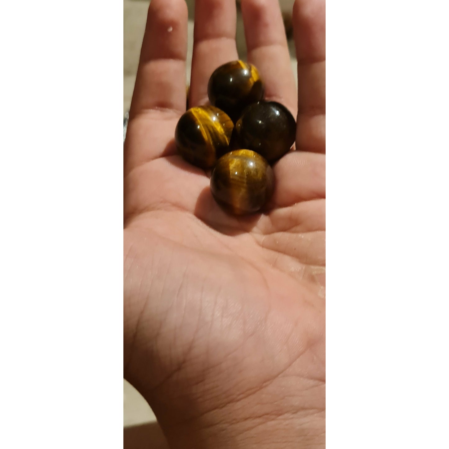 Miniklot tigeröga sten