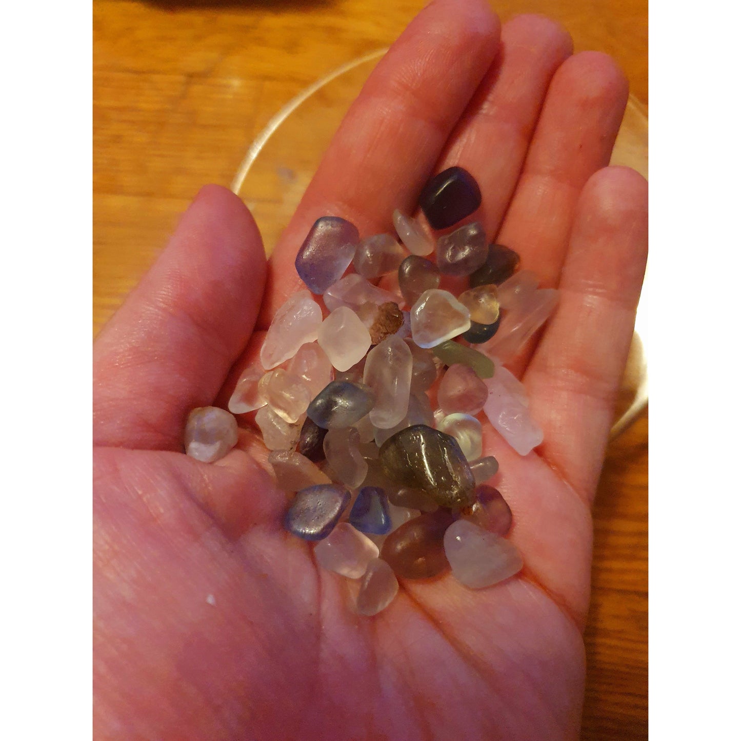 Fluorit, minitrumlade, chips Nyhet!