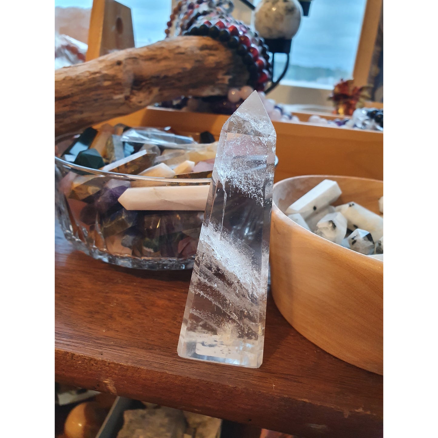 Bergkristall obelisk torn A+, Nyhet!
