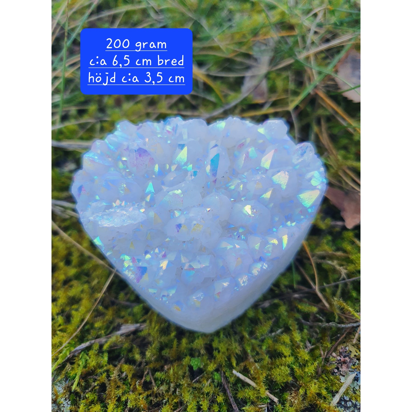 Angel aura bergkristallhjärta, nyhet