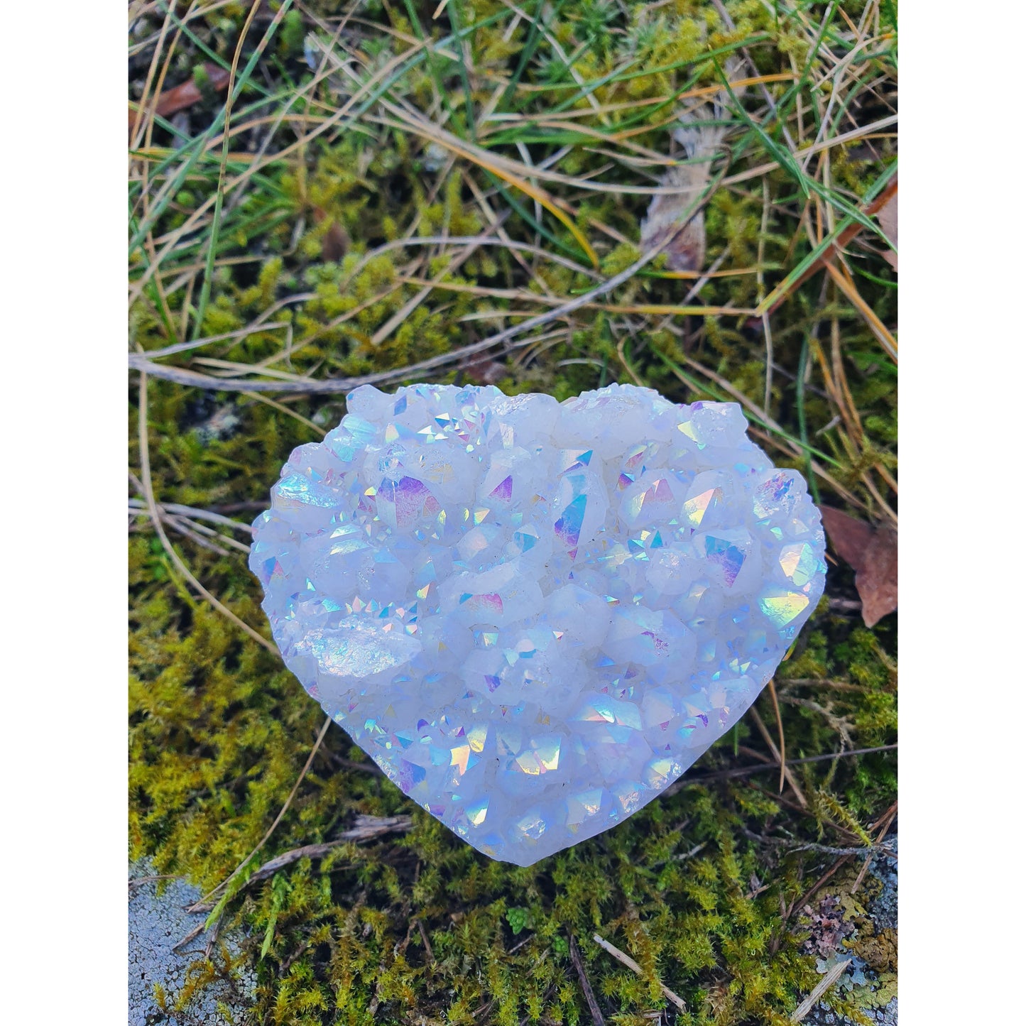 Angel aura bergkristallhjärta, nyhet
