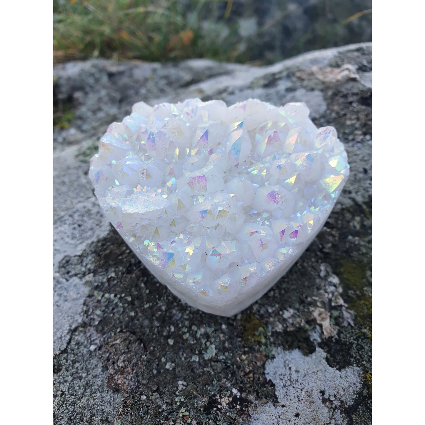 Angel aura bergkristallhjärta, nyhet