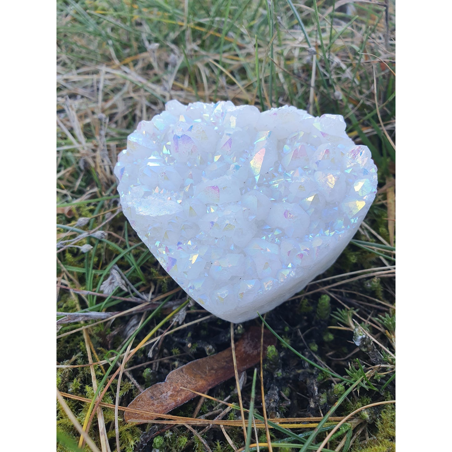 Angel aura bergkristallhjärta, nyhet