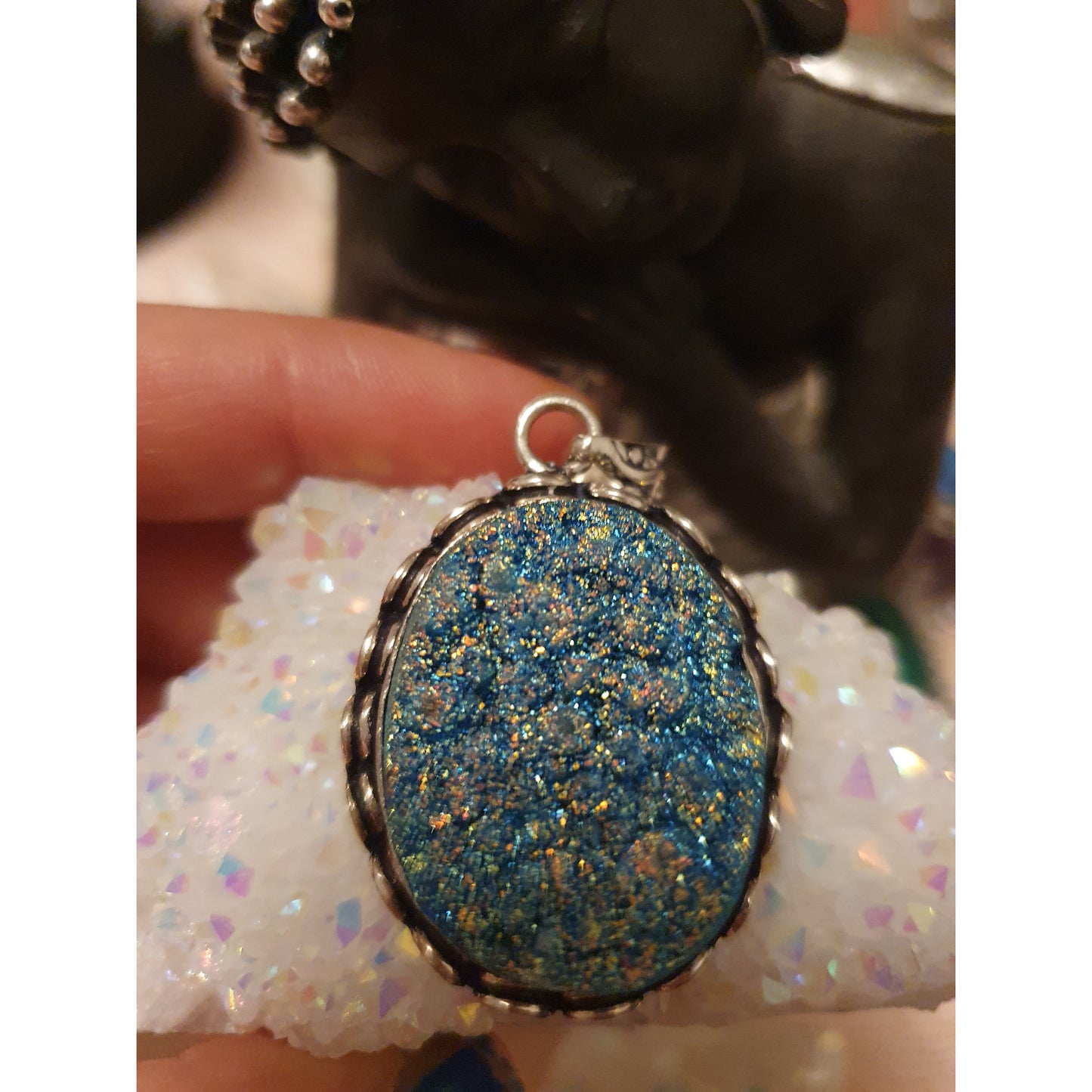 Druzy aura blå, Divine blue, Nyhet! Erbjudande