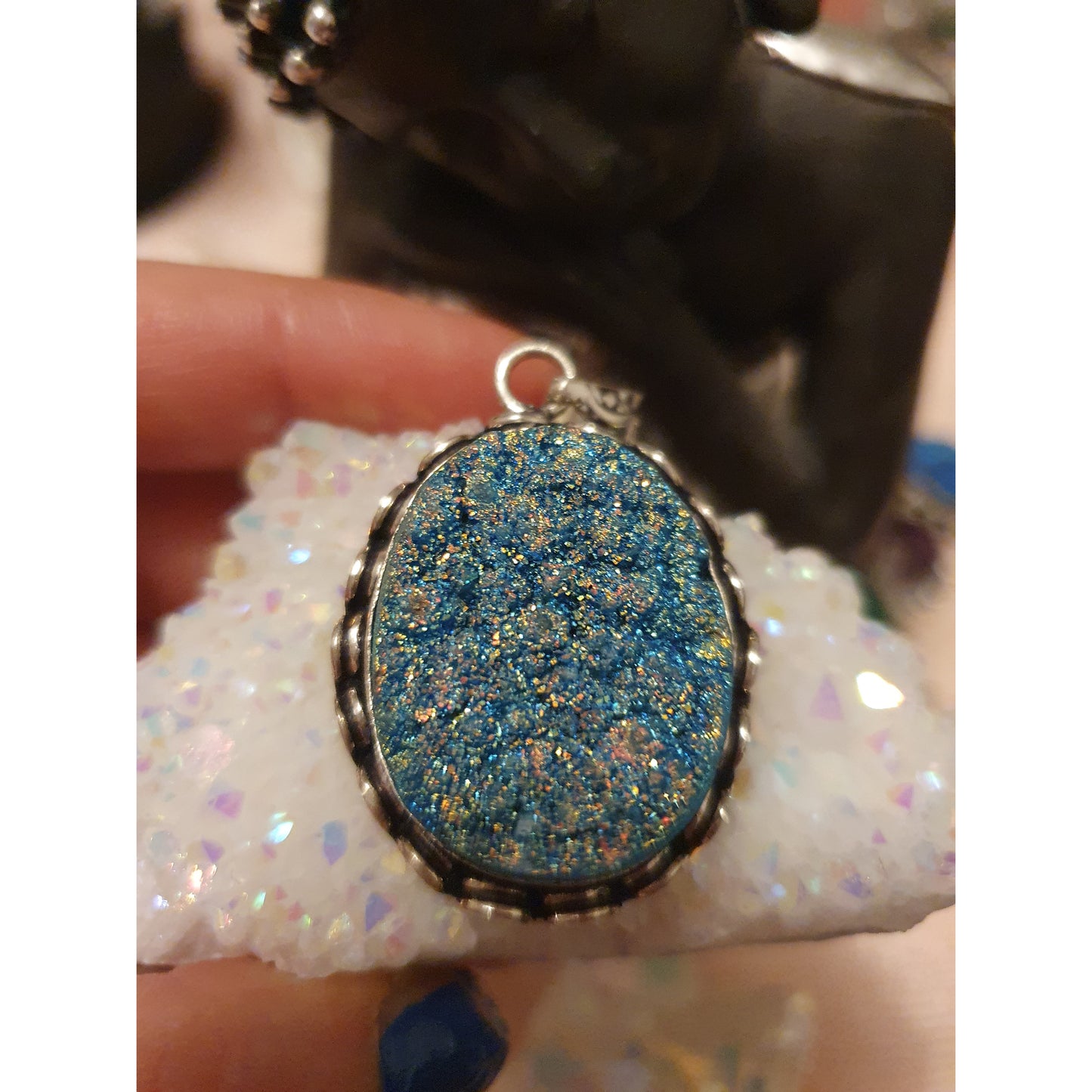 Druzy aura blå, Divine blue, Nyhet! Erbjudande