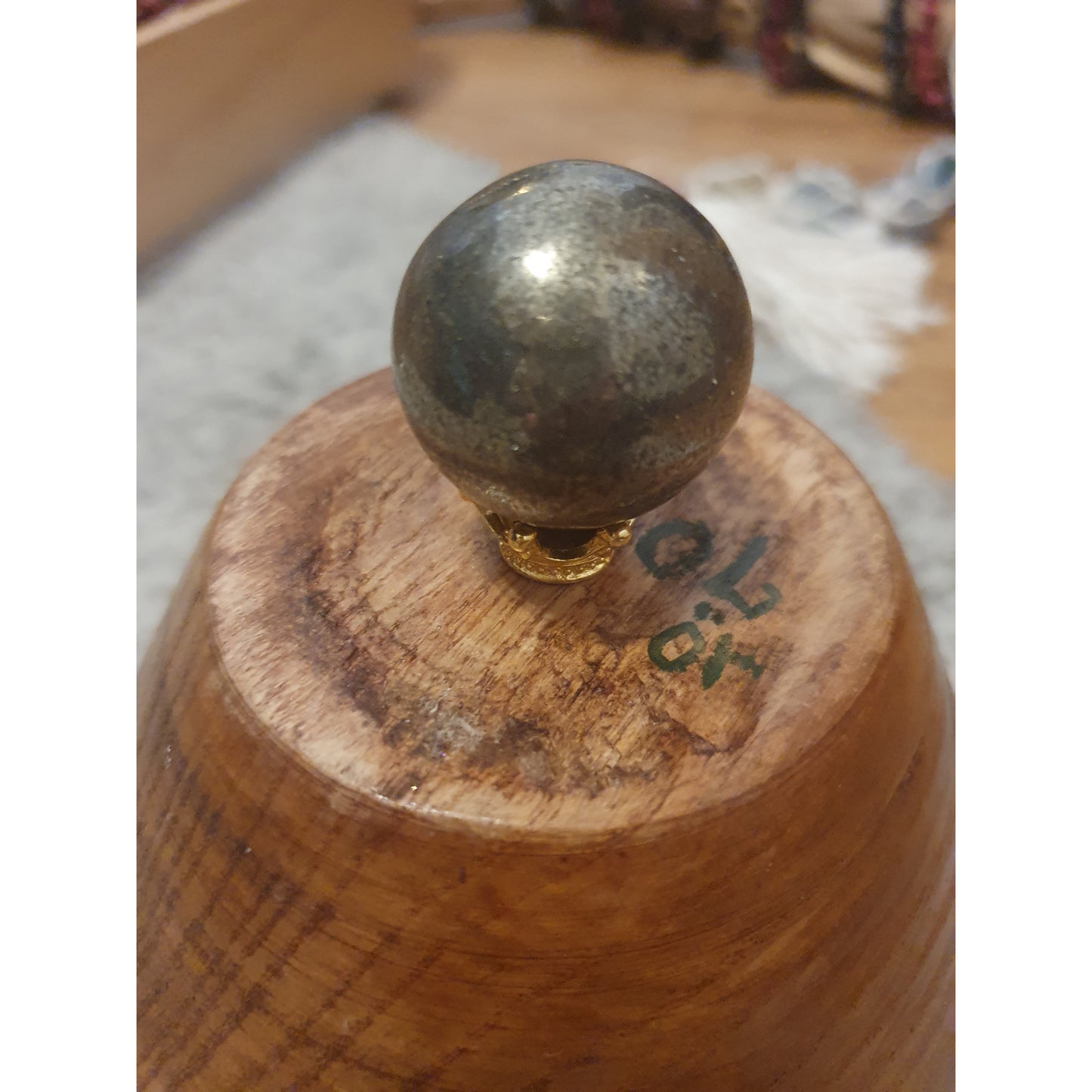 Pyrit, stenklot sfär 3 cm, A+ Nyhet
