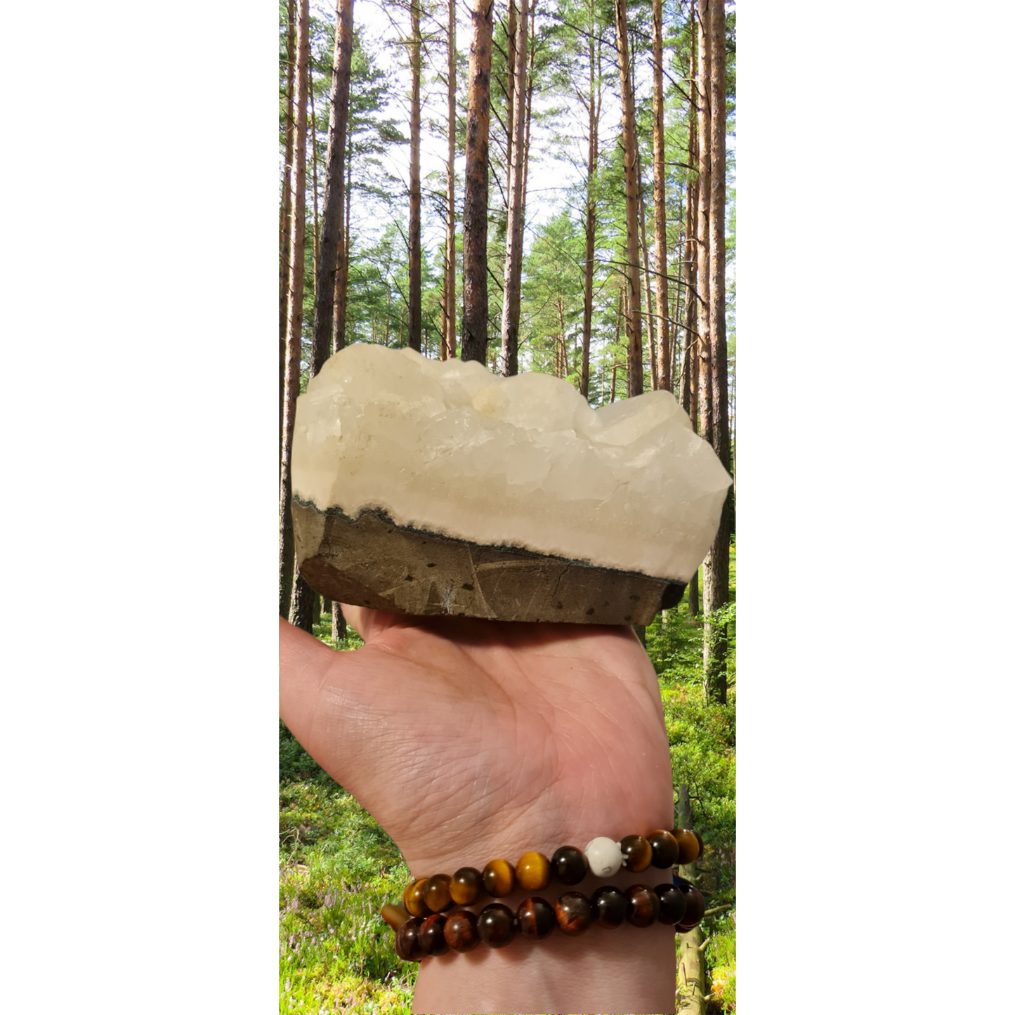 Bergkristall hjärta Himalaya XXL Erbjudande!!