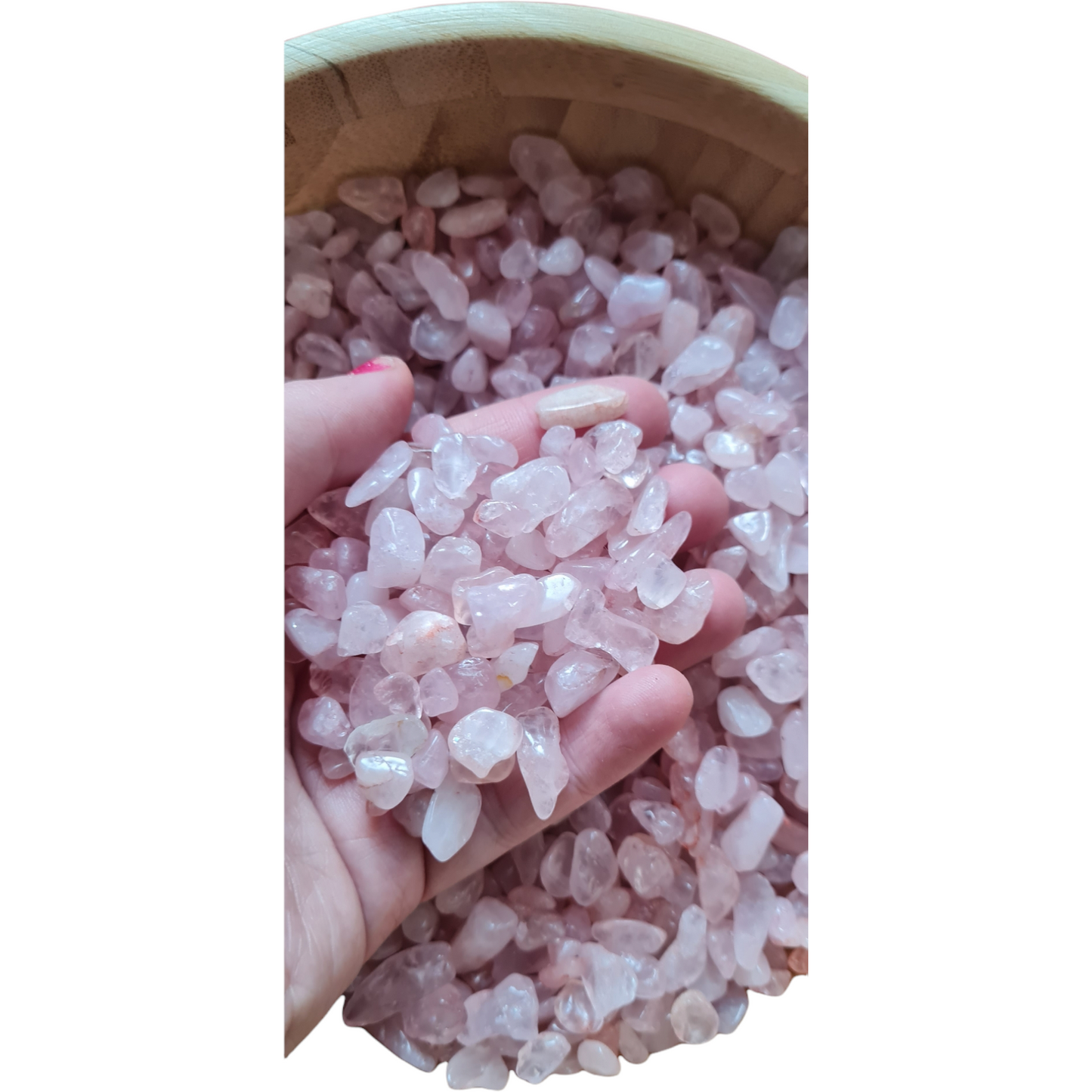 Rosenkvarts minitrumlade 100gram