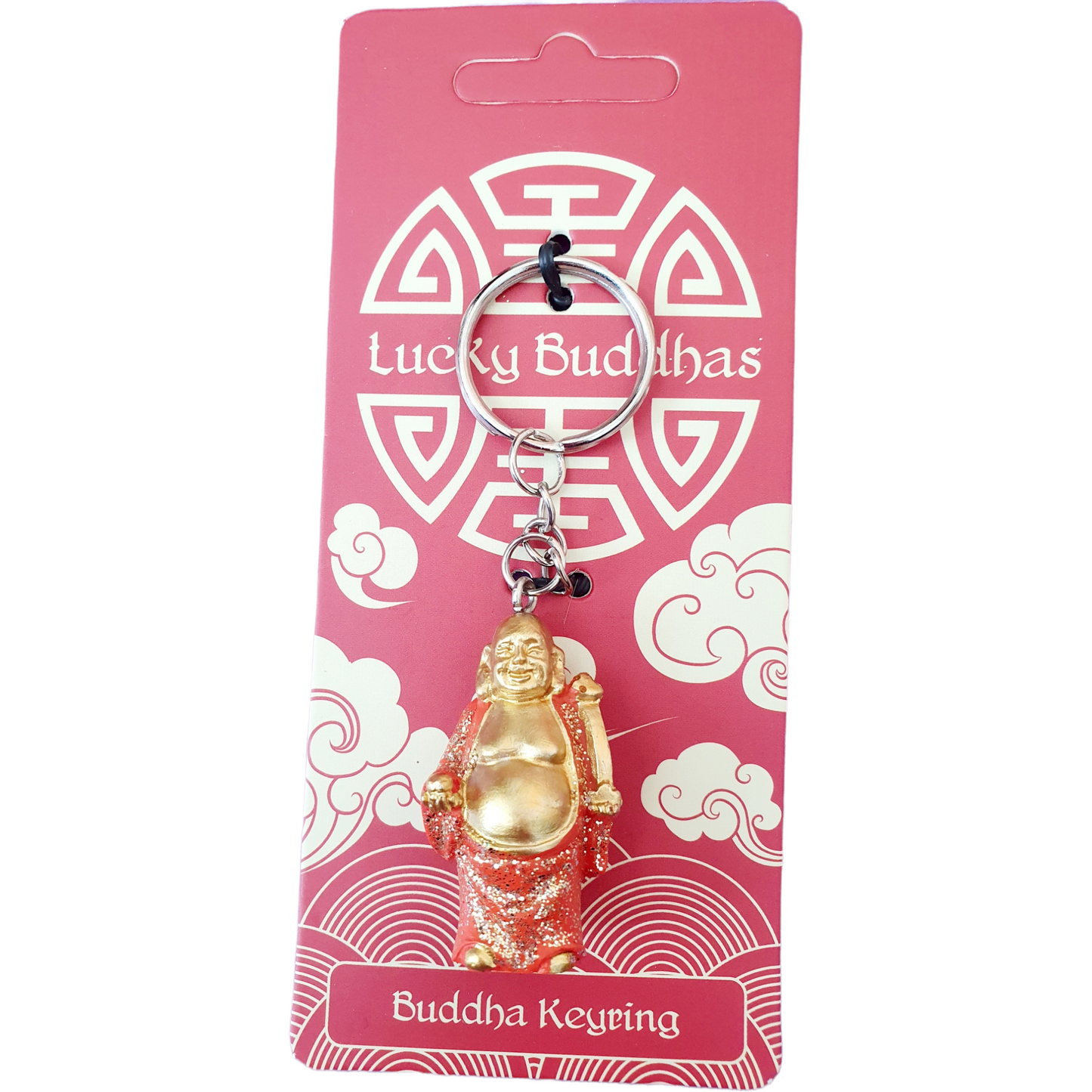 Buddha lycko-nyckelring