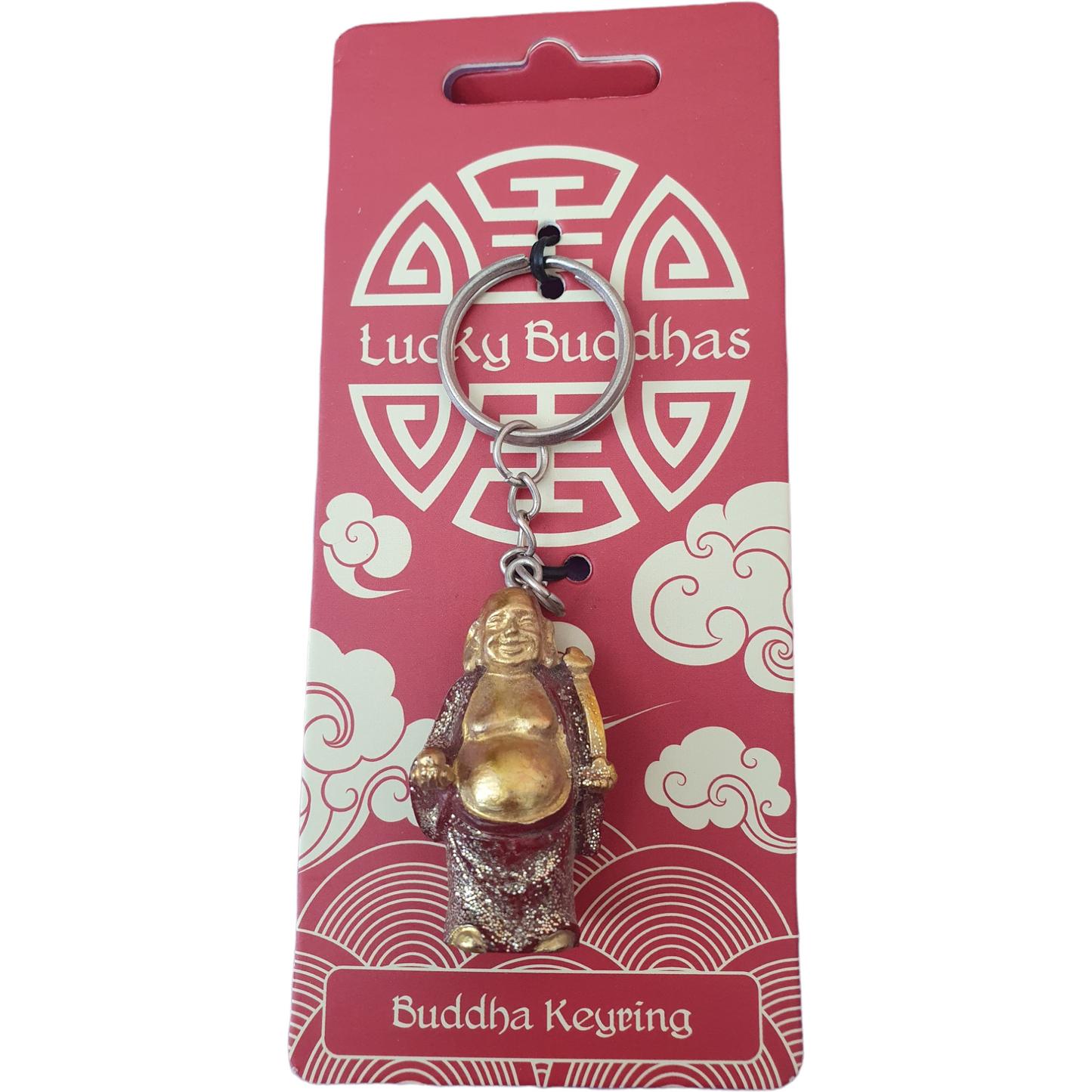 Buddha lycko-nyckelring