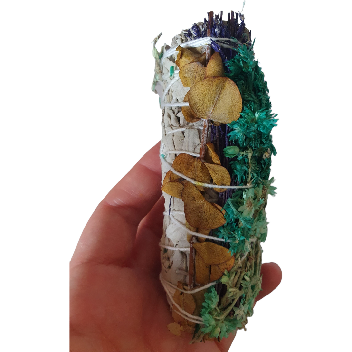 Eukalyptus, white sage och kungsljus smudge rökelse