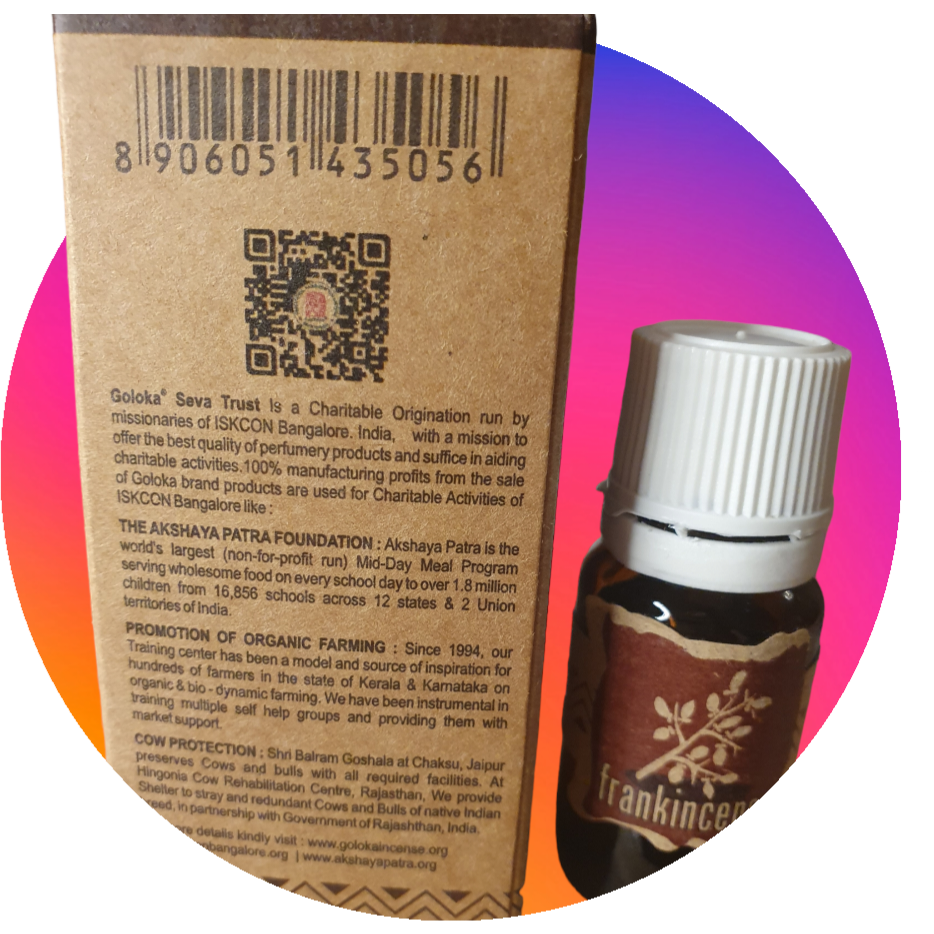 Frankincense eterisk olja, 10 ml, Goloka