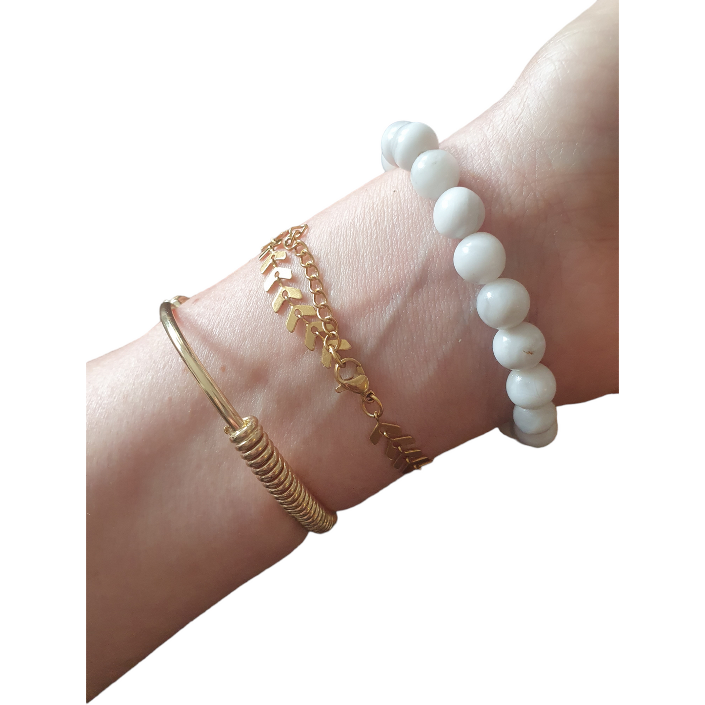 Lyxigt Boho armband set, 18k guldöverdrag/guldplätterering