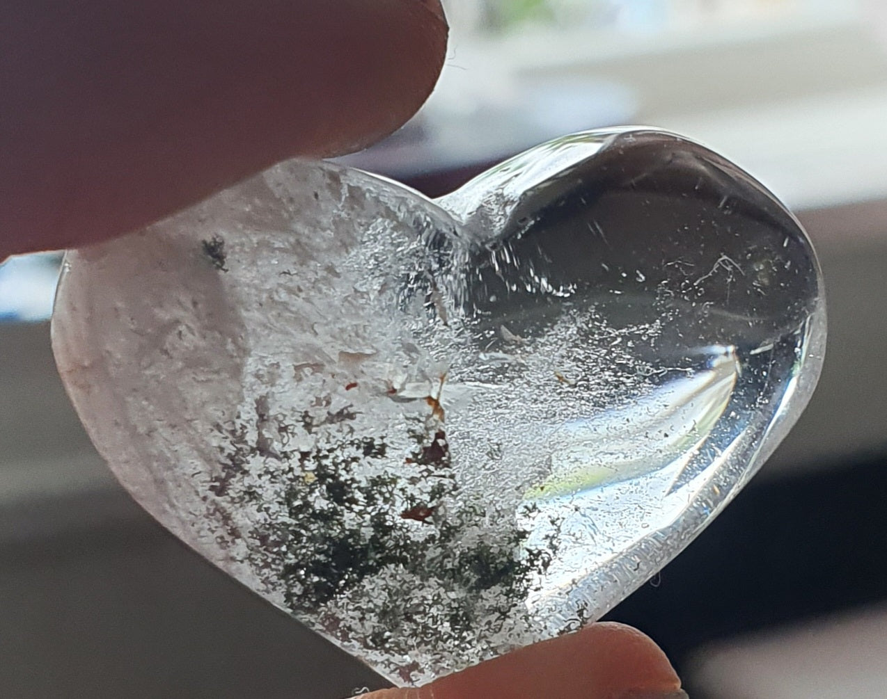 Bergkristall med klorit inklussioner