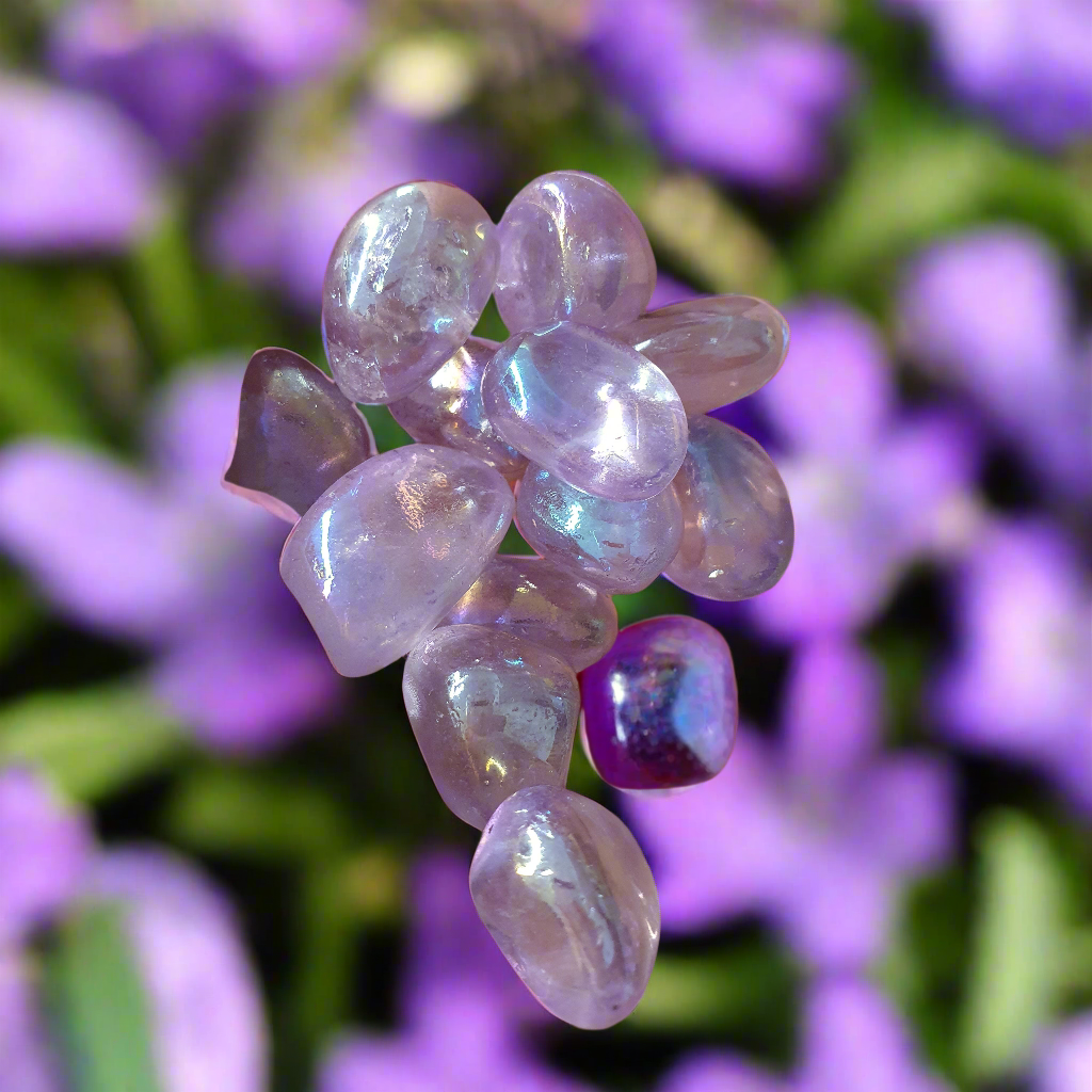 💜 Angel Aura Lila– Ljusets spegel i kristallform