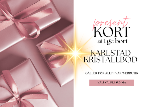 Presentkort, Karlstad Kristallbod
