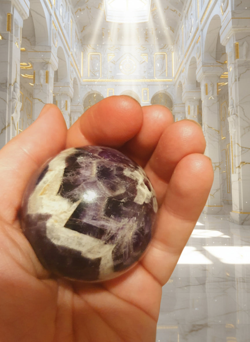 Ametist klot 4,5 cm, Harmonins Portal💜✨️