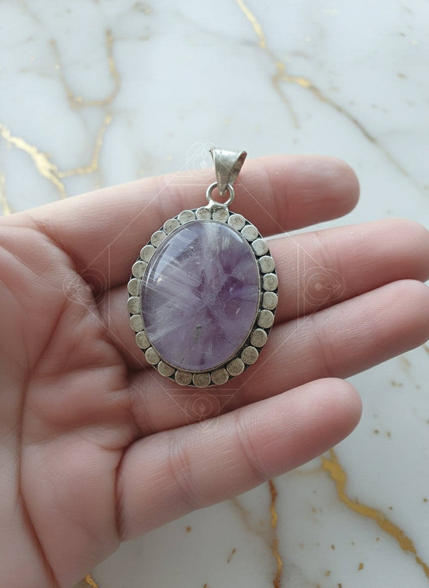 Ametist kristall hänge, Ljusa lugnet 💜✨️