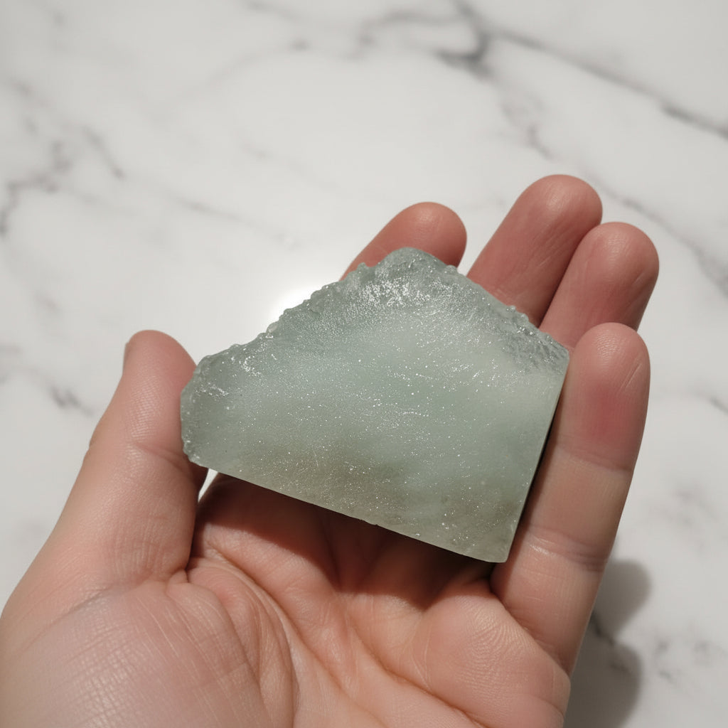 Blå Kalcedon med Molnformation – Unique Piece