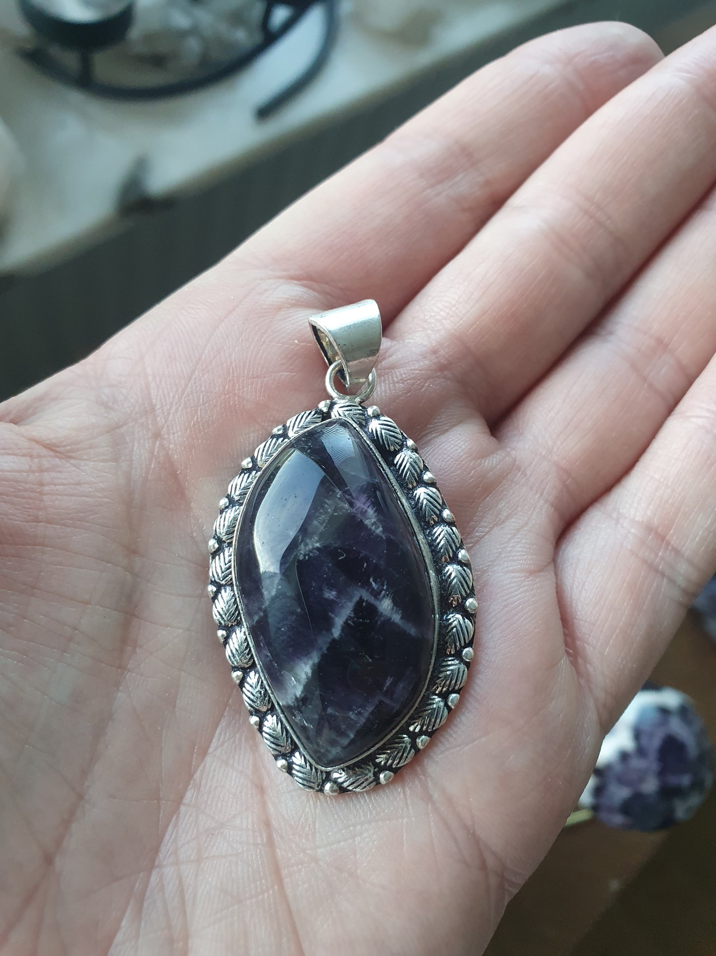 Ametist kristall hänge, Lugn- Kraft💜✨️