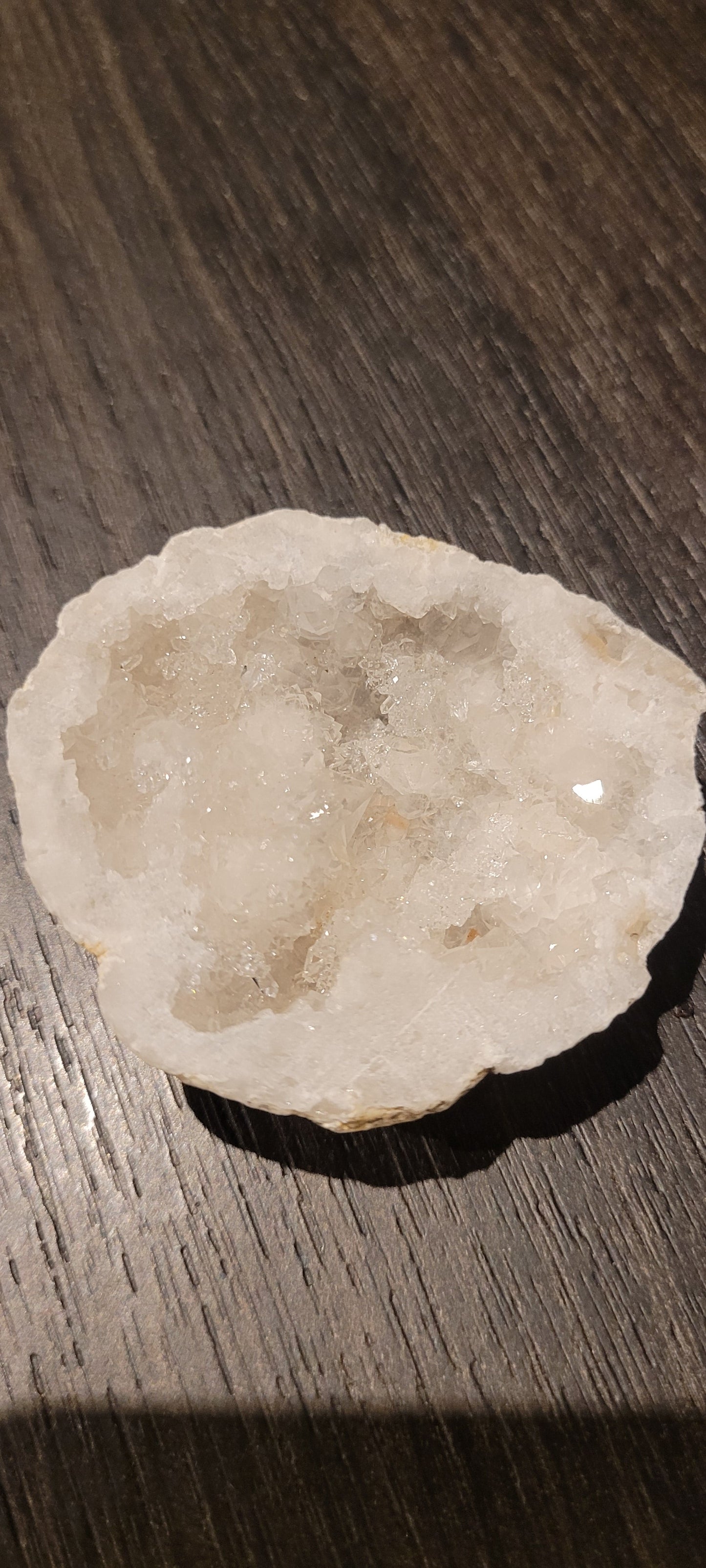 Vit Geod med Gudomligt Glitter – Unique Piece
