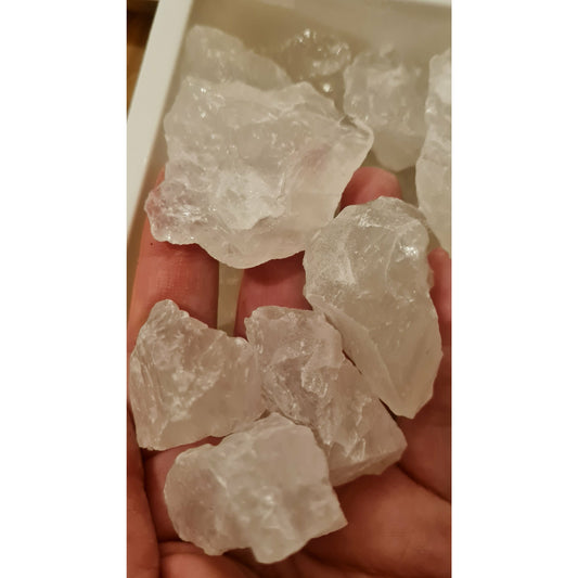 Bergskristall, råa bitar