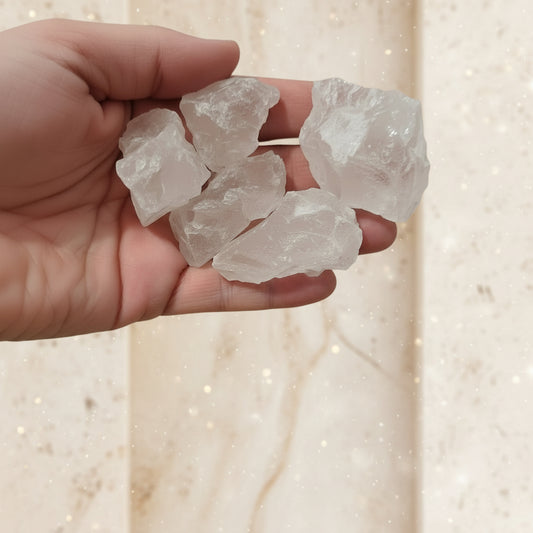 Bergskristall, råa bitar