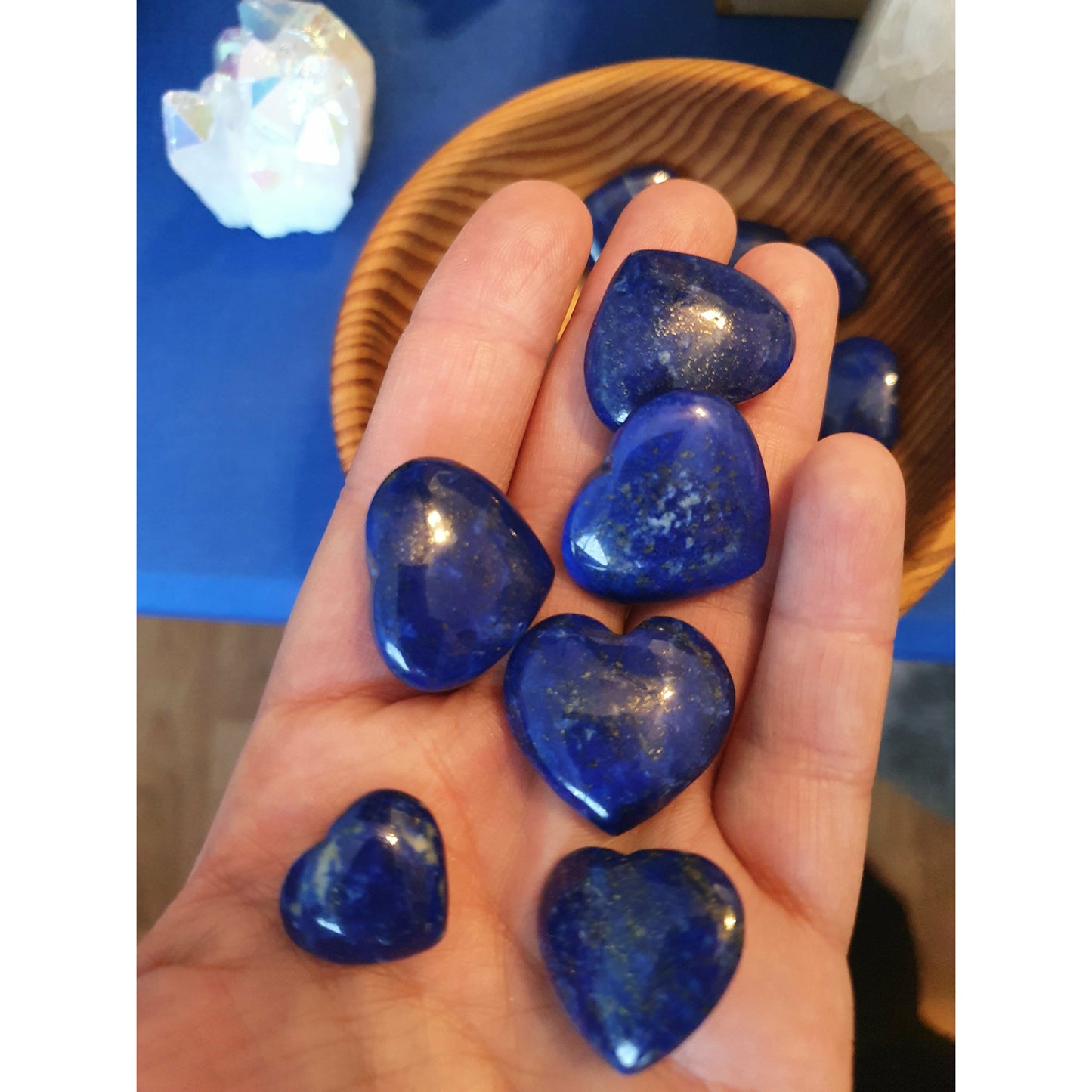 Lapis lazuli hjärtan