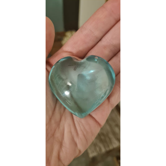 Aqua Obsidian Hjärtan