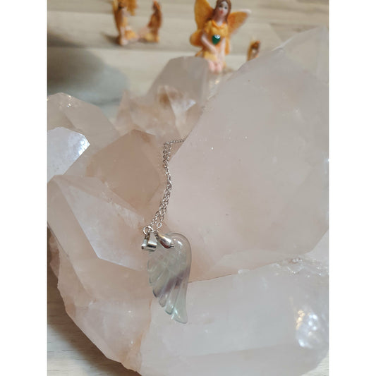 Halsband hänge i fluorit