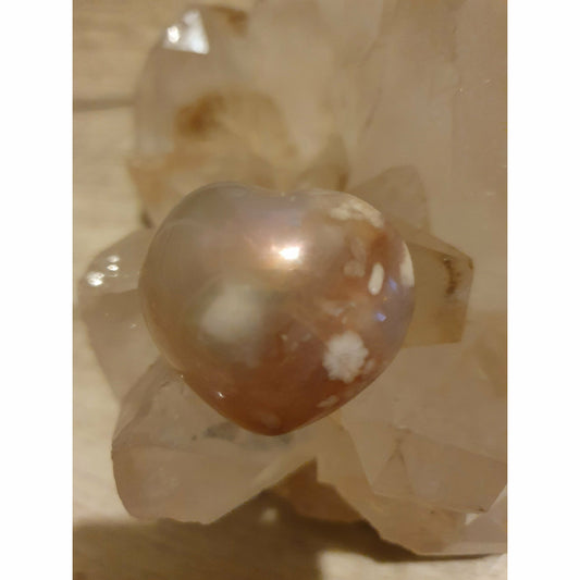 Blomsteragat🌈 aura hjärta