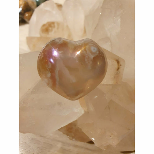 Blomsteragat 🌈 aura hjärta